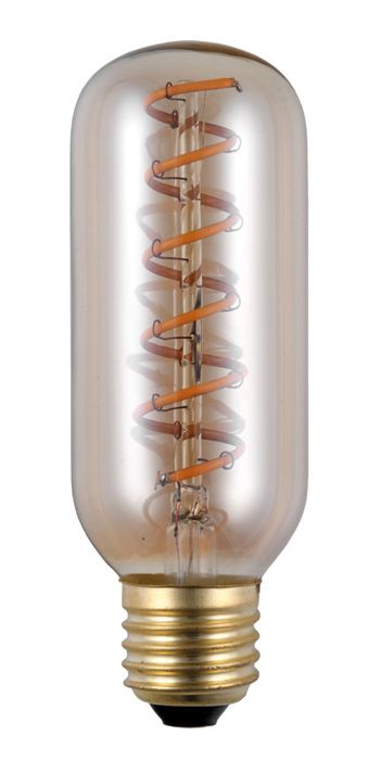 S&H 38083 LED Röhre Filament Flex Axial 45x130mm E27 230V 4,5W 140Lm 2200K gold