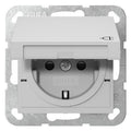 GIRA 4414015 SCHUKO-Steckdose KD+Shutter System 55 Grau matt (lackiert)