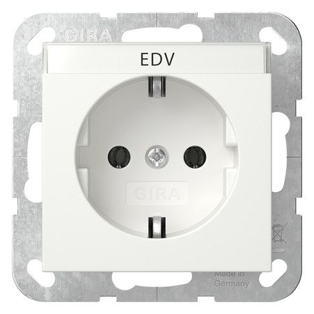 GIRA 445727 SCHUKO-Steckdose BSF System 55 Reinweiß seidenmatt