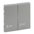 Legrand 864308 Wippe Serienschalter beleuchtet Niloe Step Aluminium