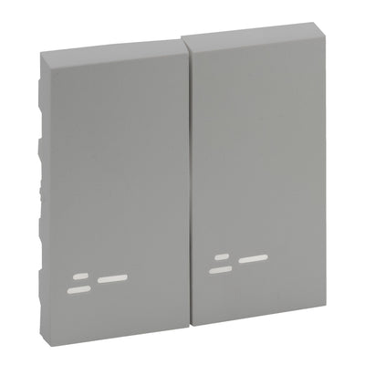 Legrand 864308 Wippe Serienschalter beleuchtet Niloe Step Aluminium