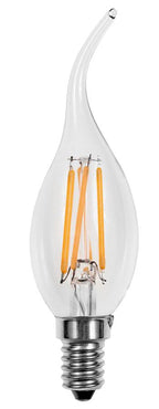 S&H 38049 LED Windstoßkerzenform Filament 35x120mm E14 4W/925 320Lm 360°