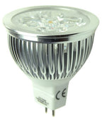 S&H 30838 LED MR16 4SMD Ø50x54mm dimmbar GU5,3 13,5-24VAC/DC 3,6W 250Lm 2850K