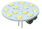 S&H 31123 LED-Leuchtmittel 12er SMD Modul Ø 30mm GZ4 10-30VDC 10-18VAC 2W
