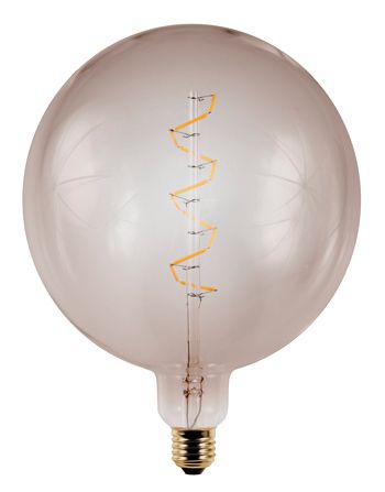 S&H 38307 LED Globe Filament Flex axial 200x262mm E27 6W 470Lm 2500K 360° gold