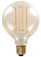 S&H 36553 LED-Globeform Filament 95x140mm dimmbar E27 230VAC 5W/919 340Lm