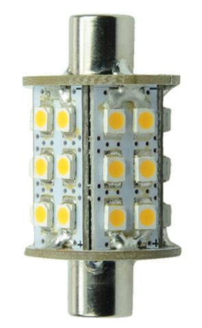 S&H 31128 LED Soffitte 30SMD3528 22x42mm Barrel 10-30VDC/10-18VAC 1,8W/829 180lm