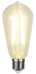 S&H 30917 LED Rustikaform Filament 64x140mm E27 4,2W 300Lm 2100K