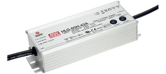 S&H 55067 LED-Trafo 171x61,5x36,8mm 350mA 100-200VDC max.70W IP65