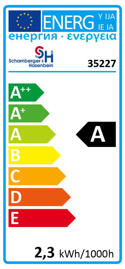 S&H 35227 LED Röhrenform Filament-Optik 30x185mm E27 220-240VAC 2,3W/820 70Lm
