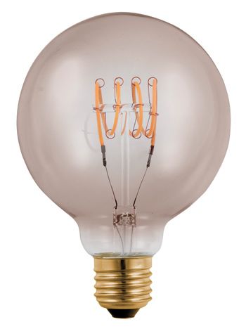 S&H 38165 LED Globe Filament Flex Transversal 95mm E27 4,5W 140Lm 2200K