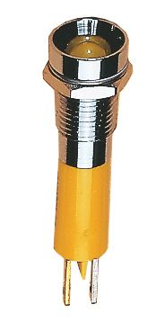 S&H 38099 LED-Signallampe Innenreflektor 5mm 12-14VDC rot