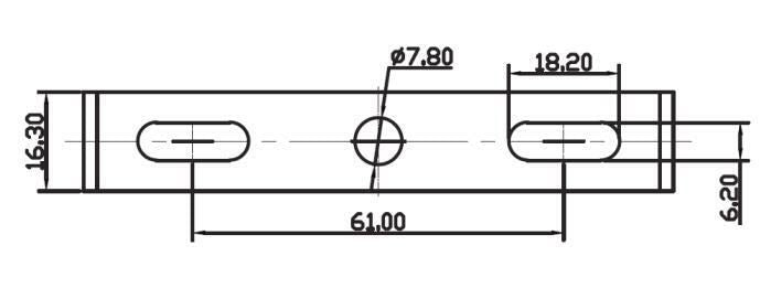 S&H 39296 LED Displaystr.115x85x100mm 100-240VAC 7W 120°blau (450-470nm)