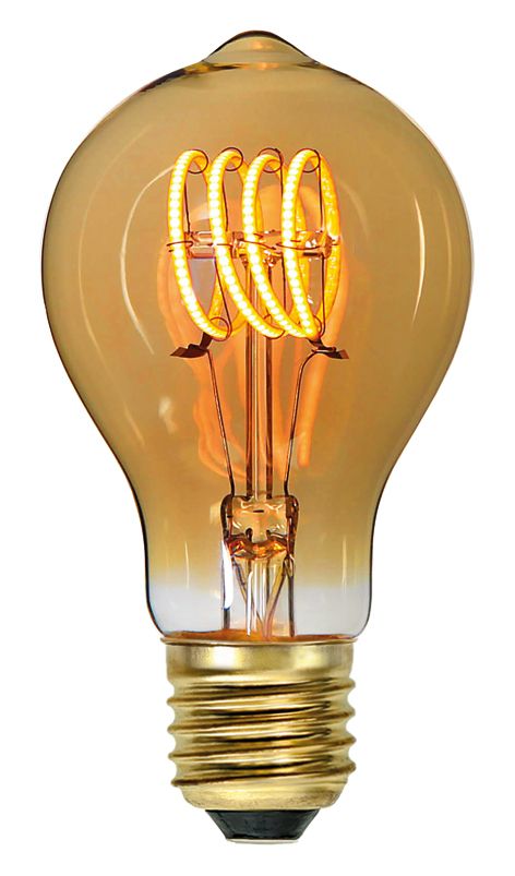 S&H 31280 LED-Allgebrauchsform 60x110mm E27 230VAC 2,5W/920 110Lm gold dimmbar