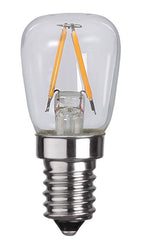 S&H 33934 LED-Birnenform Filament 2er Set 26x58mm E14 220-240VAC 1,3W/827