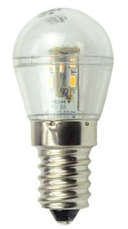 S&H 30751 LED Kugelform 16SMD 25x51mm klar dimmbar E14 10-30VDC 10-18 VAC 0,7W