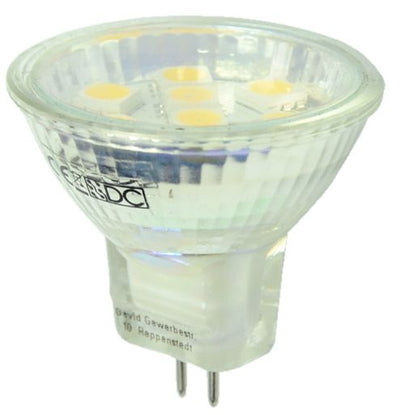 S&H 33774 LED-MR11 8SMD Ø35x35mm GU4 10-18VAC/10-30VDC 1,3W 120Lm 4000K