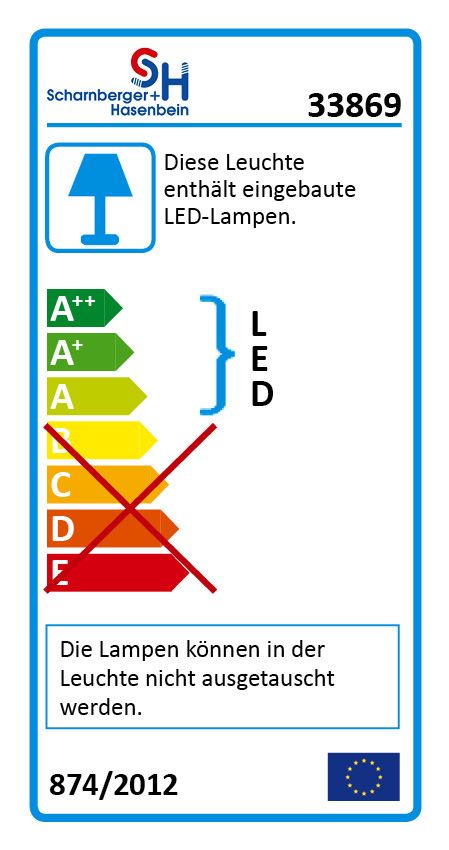 S&H 33869 LED Boden-EBstrahler quadr.45mm EBØ 32mm 12VDC 1,5W 6000K