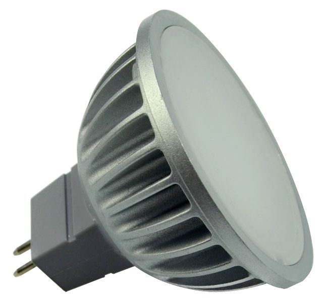S&H 36395 LED-MR16 4SMD Ø50x46mm Gu5,3 10-30VDC 12VAC 5W 2700K 120°