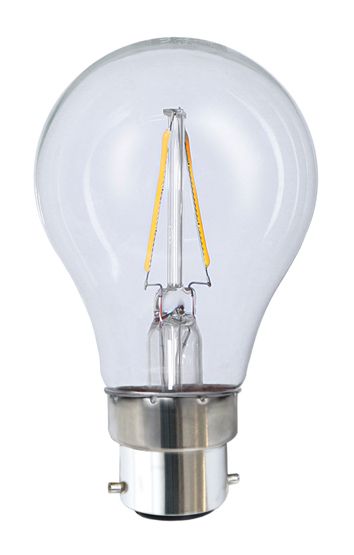 S&H 38335 LED-Allgebrauchsform Filament 60x107mm B22 220-240VAC 2W 220Lm 2700K