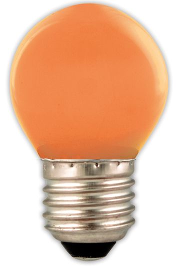S&H 30961 LED Tropfenform 45x73mm E27 240VAC 1W 40Lm orange Kunststoff