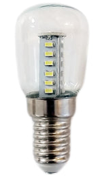 S&H 38629 LED Birnenform 26x58mm E14 230VAC 3W 110Lm 2700K 360° klar