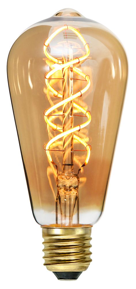 S&H 31281 LED-Rustika Filament Flex axial 64x140mm E27 220-240VAC 3,5W/921