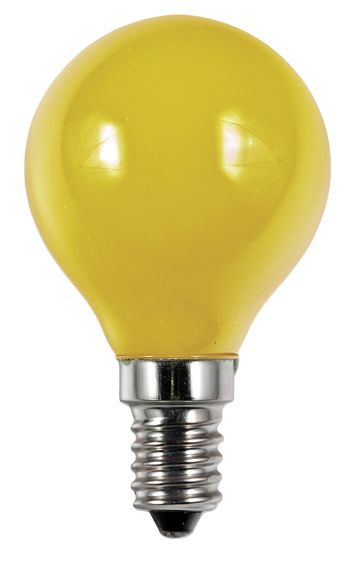S&H 36763 LED Tropfenform Filament 45x75mm E14 220-240V 1W 60Lm gelb 360°