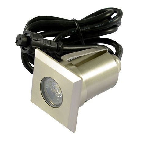 S&H 33869 LED Boden-EBstrahler quadr.45mm EBØ 32mm 12VDC 1,5W 6000K