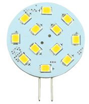 S&H 31125 LED-Leuchtmittel 12er SMD Modul Ø 30mm G4 10-30VDC 10-18VAC 2W