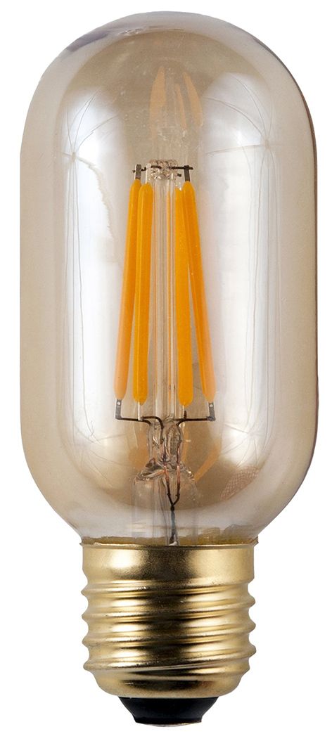S&H 36665 LED-Röhrenform Filament 45x106mm dimmbar E27 230V 4W/925 250Lm
