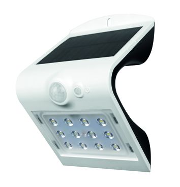 S&H 88965 LED-Solar-Wandleuchte 145x96x79mm 220Lm 3000K >80° IP65