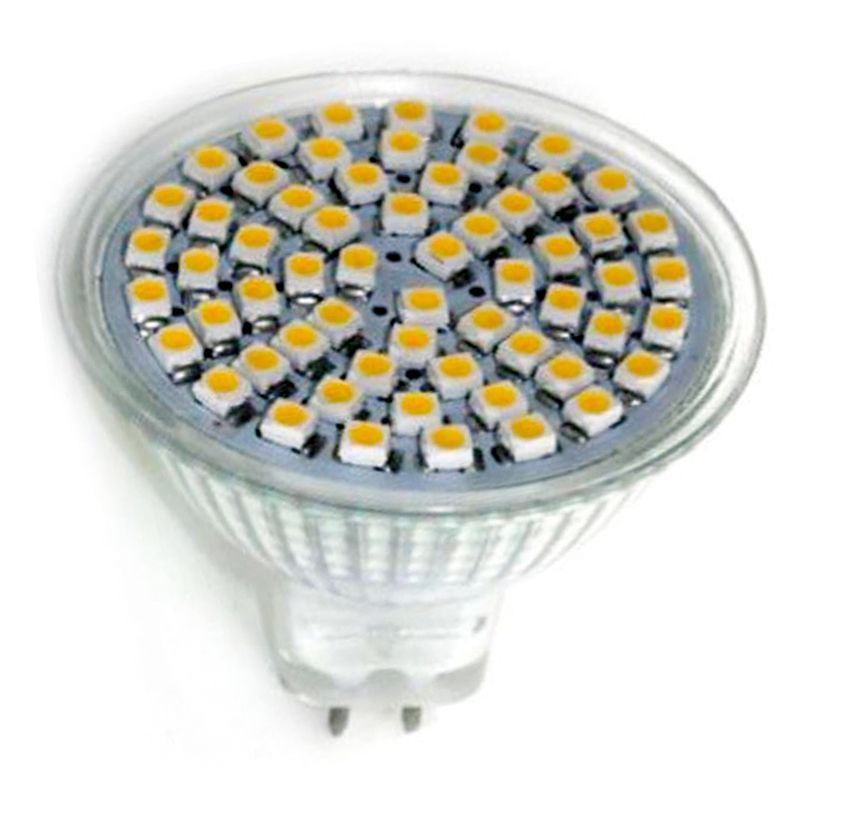 S&H 34824 LED MR16 30SMD(3629) Ø50mm Alu-Gehäuse GU5,3 12VAC/DC 4,5W 385Lm
