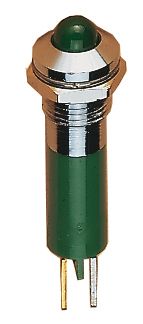 S&H 38140 LED-Signallampe Außenreflektor 5mm IP67 24-28VDC ws superhell