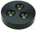 S&H 90071 LED-Aufbaustrahler Ø68mm 12V/DC 3,6W 200Lm 3000K 125° schwarz