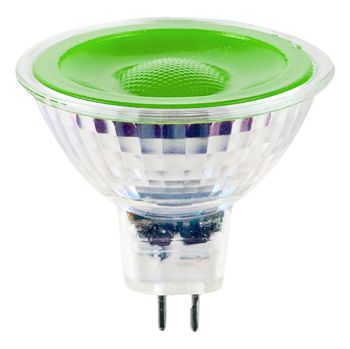 S&H 38291 LED Reflektorlampe MR16 50x48mm GU5,3 12VAC/DC 5W 55Lm grün 38°