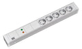 Bachmann 333.002 19" 1,5HE 5xSchuko 1xGVS Strom 2m Schuko
