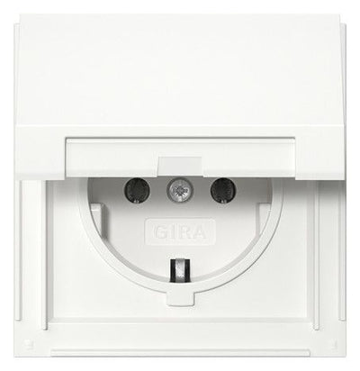 GIRA 445466 SCHUKO-Steckdose Klappdeckel TX_44 Reinweiß
