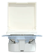 Mert MEG 2311-0419 SCHUKO-Steckdose StK m.Klappdeckel polarweiß System M