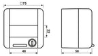 Jung 820GNNAWSLEB SCHUKO Steckd.m.Klappd u.Sicherh.E-Bike