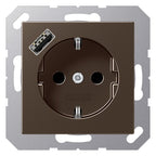 Jung A1520-18AMO SCHUKOsteckdose m.USB Typ A