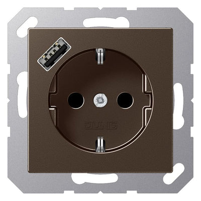 Jung A1520-18AMO SCHUKOsteckdose m.USB Typ A