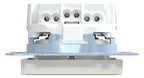 Mert MEG 2303-0319 SCHUKO-Steckdose BRS Ko.+Schriftfeld StK polarweiß gl.Sys.M