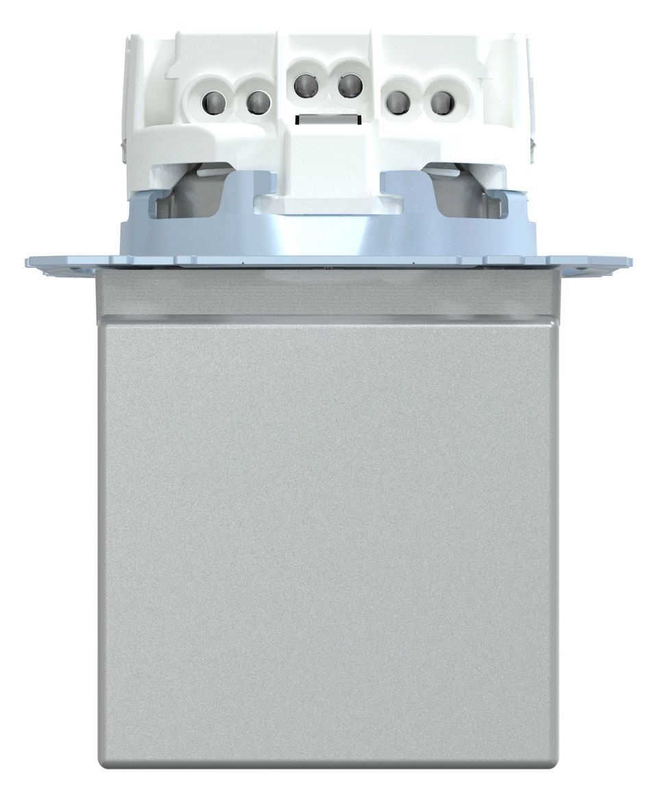 Mert MEG 2311-0460 SCHUKO-Steckdose StK m.Klappdeckel aluminium System M
