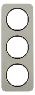 Berker 10132104 Rahmen 3fach R.1 Edelstahl/schwarz