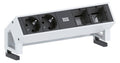 Bachmann 902.411 DESK2 2xSchuko 2xABD Strom 0,2m GST18 Inox lackiert