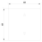Siemens 5TG7141-0TW50 DELTA style Wippe Symbol Pfeile titanweiß
