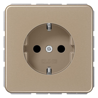 Jung CD 1521 GB SCHUKO®-Steckdose 16 A 250V ~ Schraubklemmen Al eloxiert Seri