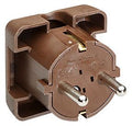Bachmann 911.470 SCHUKO Winkelstecker/ Flächenstecker braun