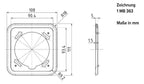 Mennekes 41407 Cepex-Abdeckrahmen grau